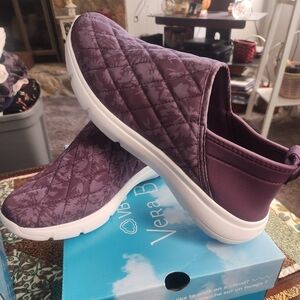 VB Cloud Purple Tonal Floral Convertible Slip On Sneaker